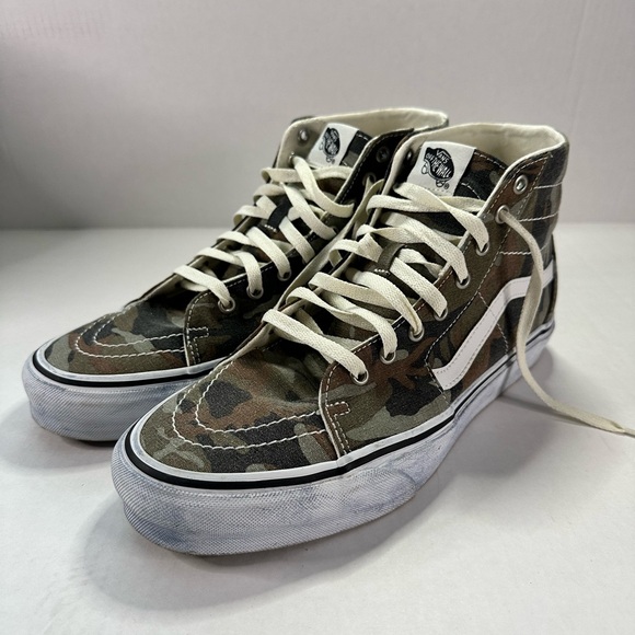 Vans Other - Vans SK8-HI Canvas Tapered Camouflage High-Top Sneakers - Mens size 11